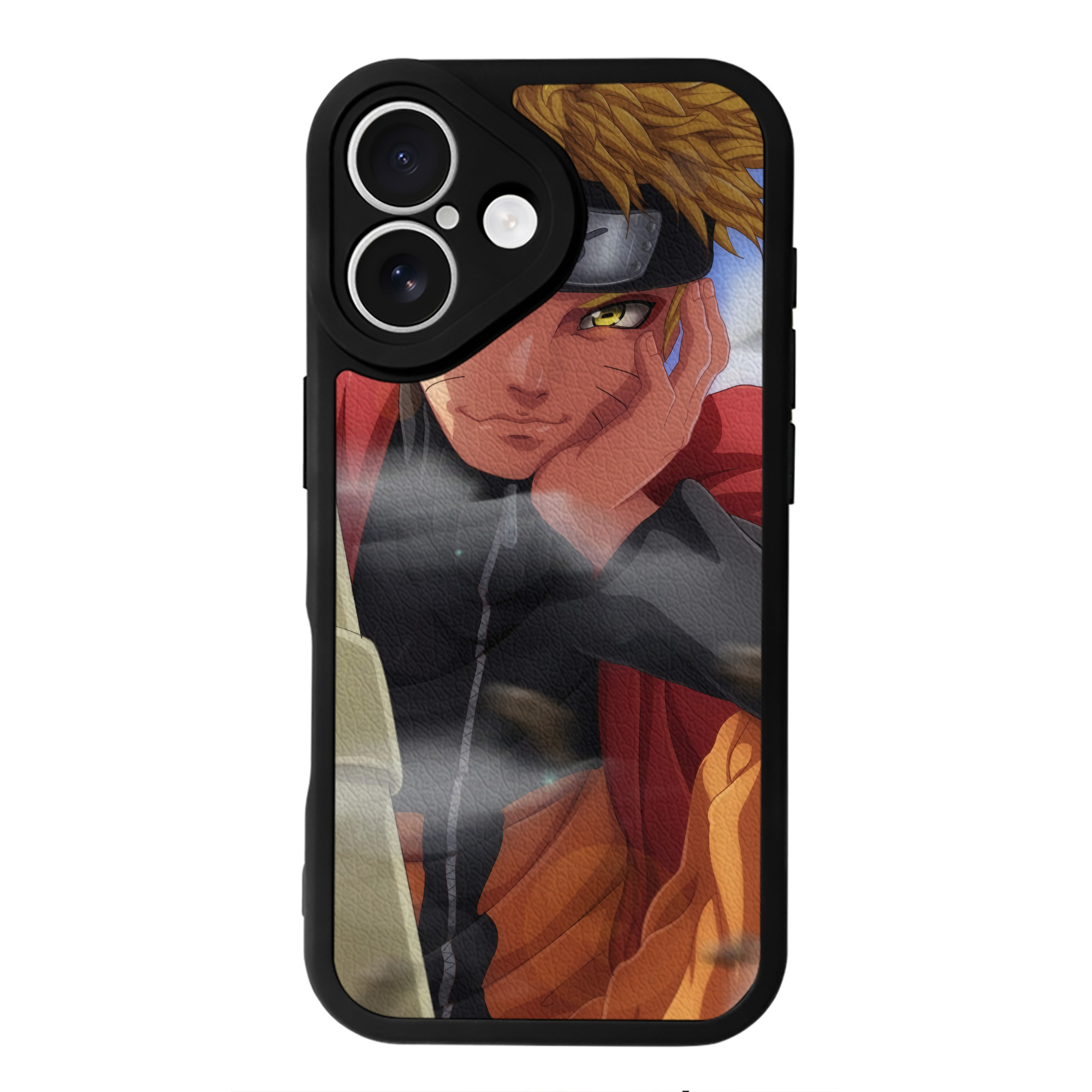 （画像用） NARUTO -ナルト- NARUTO -ナルト- 疾風伝 【iPhone 16シリーズ対応】シリコンスマホケース（レザー調） 材質：シリコン
